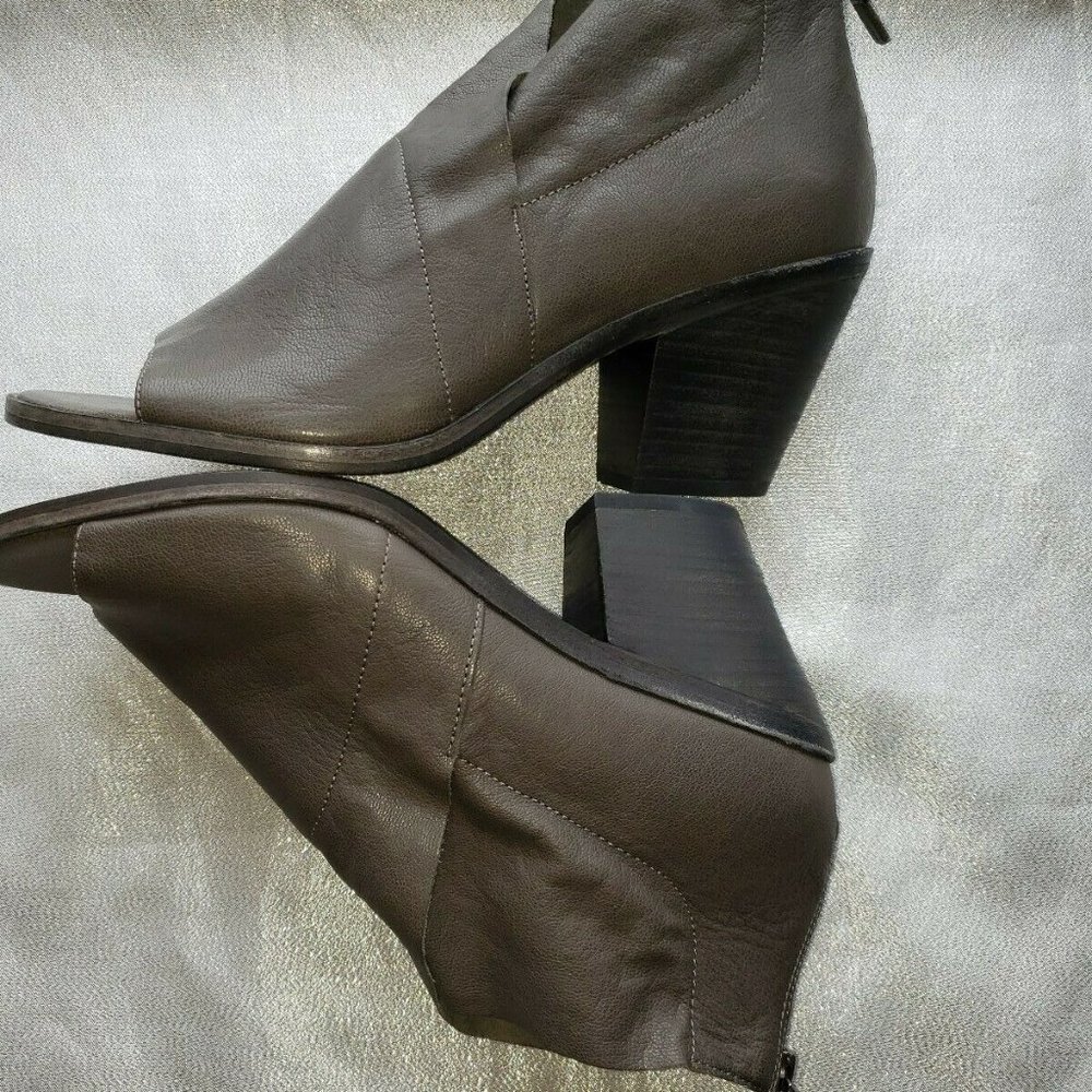 Eileen Fisher 'Ink' Open Toe Block Heel Bootie Sz… - image 5